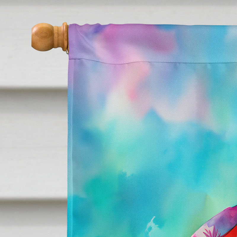 Drapeau de maison d'ours polaire hippie