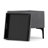 Natasha 18"W Upholstered Square Storage Ottoman with Tray Top and Metal Legs-1423407937