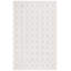 Tapis en coton touffeté à la main Tulane couleur ivoire / gris clair-1386667836