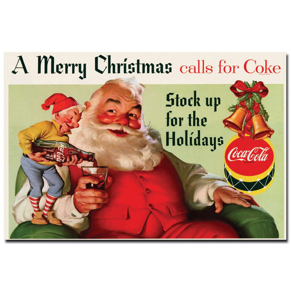 Coca-Cola Mini 6Pk W/Santa Ornament