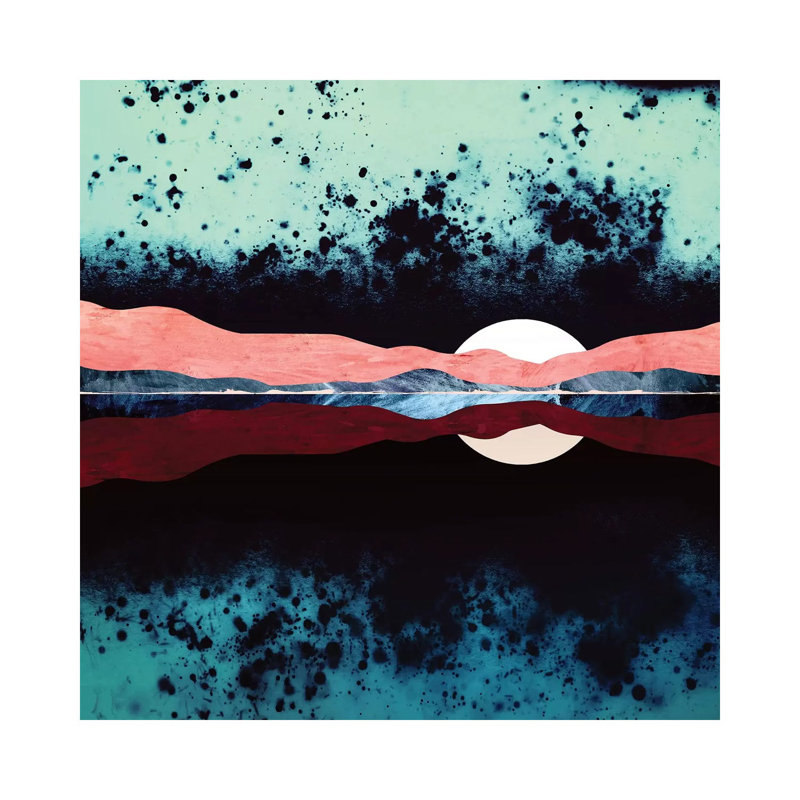 Night Sky Reflection - Print on Canvas, 93.98 cm H x 93.98 cm W x 1.91 cm D, Wrapped Canvas