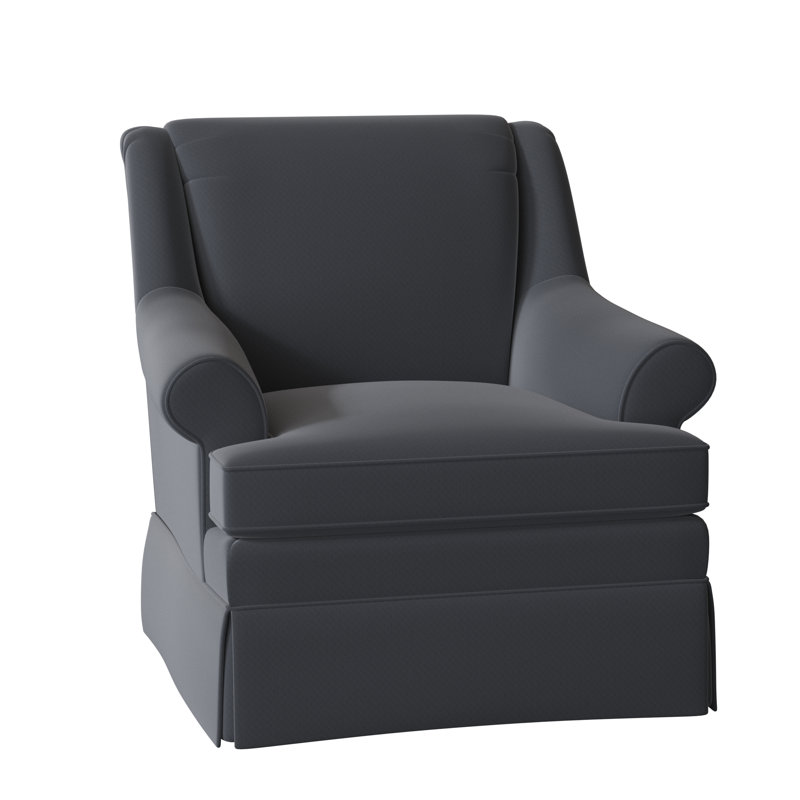 Eliana Upholstered Armchair, No, Craftwood 23 Navy Performance Chenille