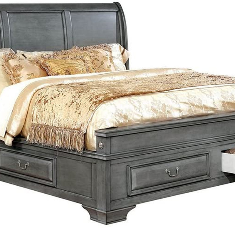 Benge Bed, Queen, Gray