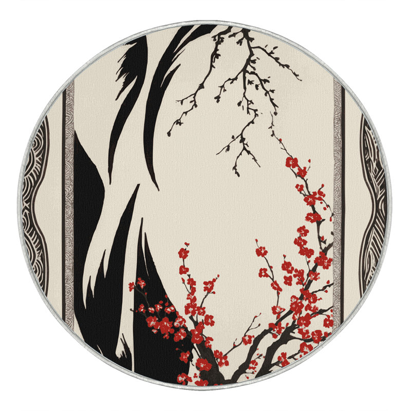 Branching Serenity Rug, Round 7'