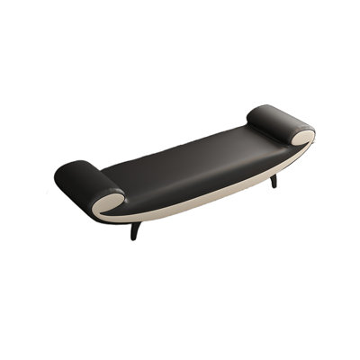 Eftichia Leather Match Upholstered Bench