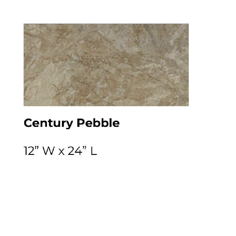 Carreau de vinyle ADURA®Flex avec Microban® Century 18 po x 18 po x 2,5 mm avec couche d'usure de 20 mil, Galet