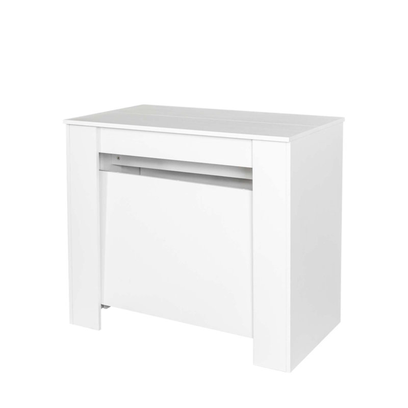 Multifunctional extendable console table, White