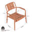 Ensemble de chaises à une place et de table basse 2 pièces en PP - Mobilier polyvalent d'intérieur / extérieur pour le salon-305870569