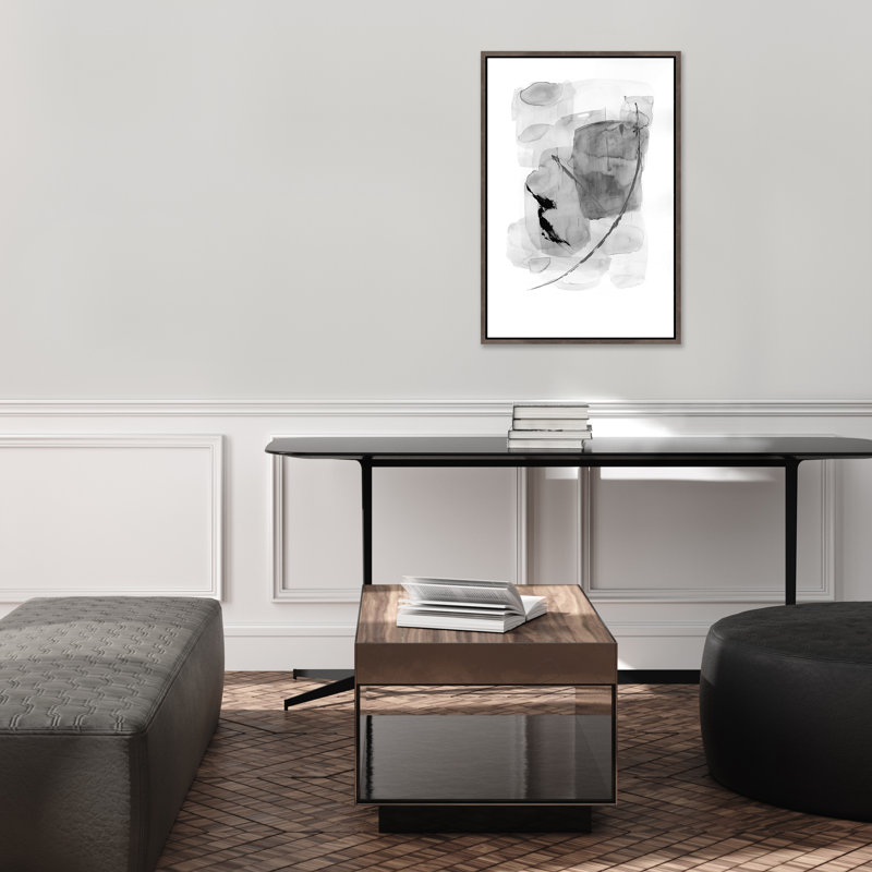 Gray Azul VI Painting by Eve Fairwell