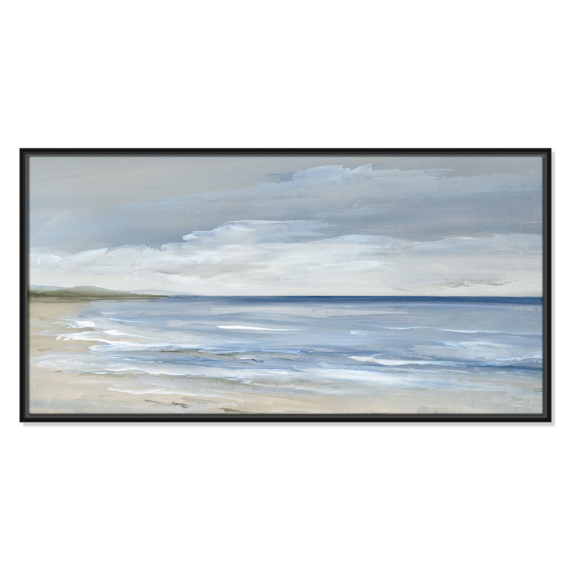 Whispering Waves - Panorama Version Print by Nan, Black, 21.5" H x 41.5" W