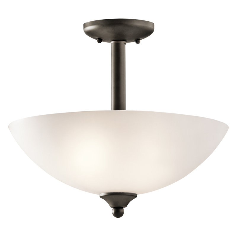 Luminaire suspendu simple à 1 lumière Mcnemar, Bronze vieilli