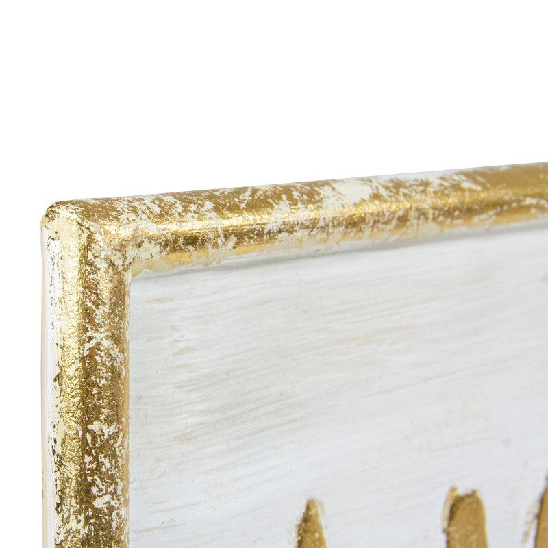 48" Gold Merry Christmas Wall Sign