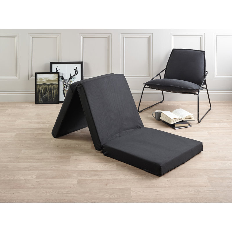 Dull 8cm Mattress Cube Futon Mattress, Black