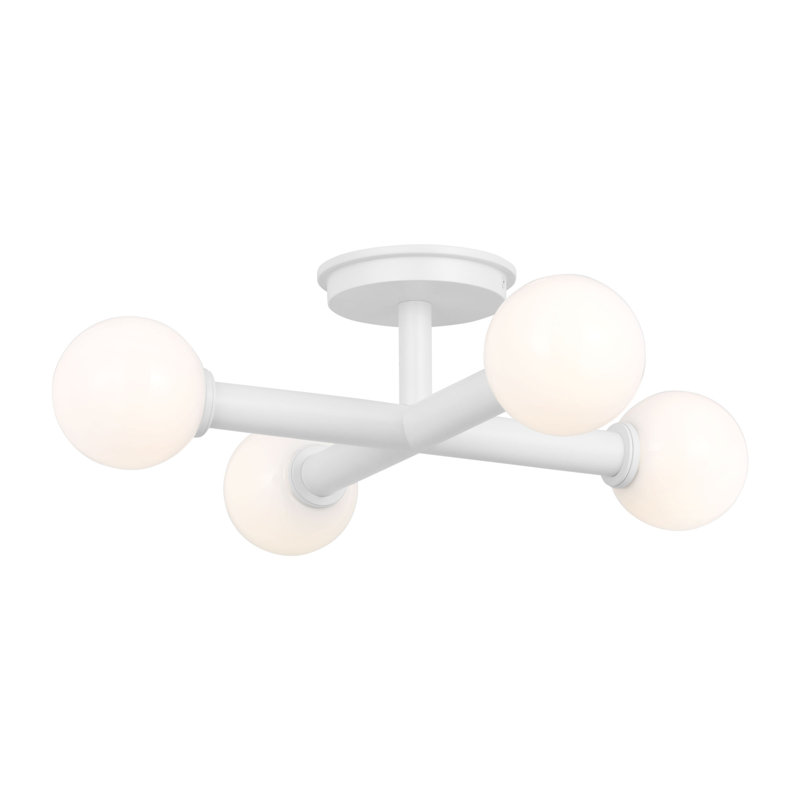 4 - Light Semi Flush Mount