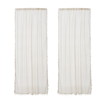 Semi Sheer Curtain Pair