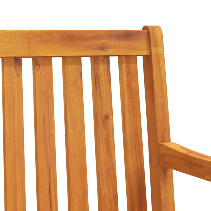 Abryana Solid Wood Acacia Outdoor Bench, Brown Acacia Wood, 90cm H x 110cm W x 55.5cm D