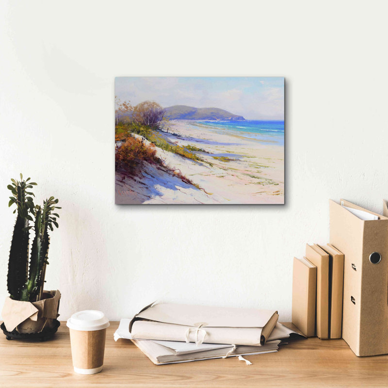 «Port Stephans Beach Sands» par Graham Gercken, estampe numérique sur toile, H 12 po x l 16 po x P 0,75 po