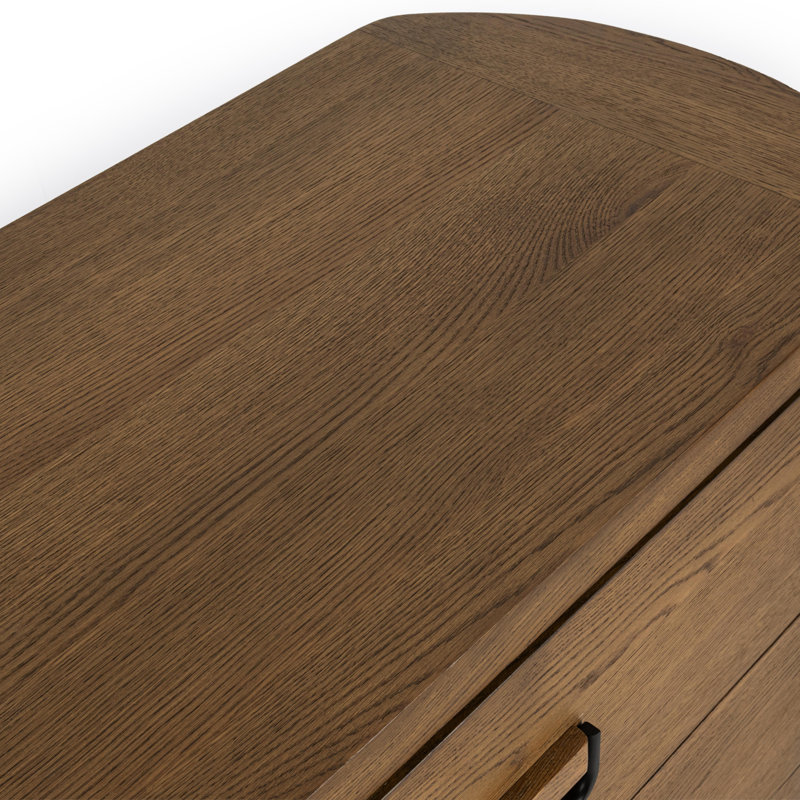 Kyrie 6-Drawer Oak Veneer Dresser