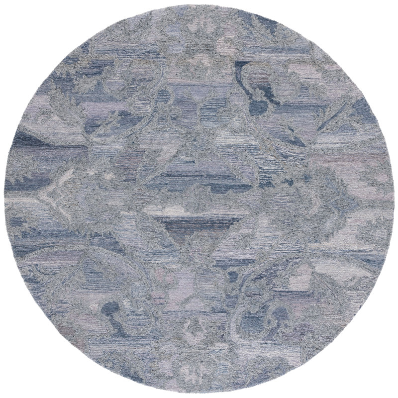 Anine Tufted Performance Performance Floral Rug, Round 6'