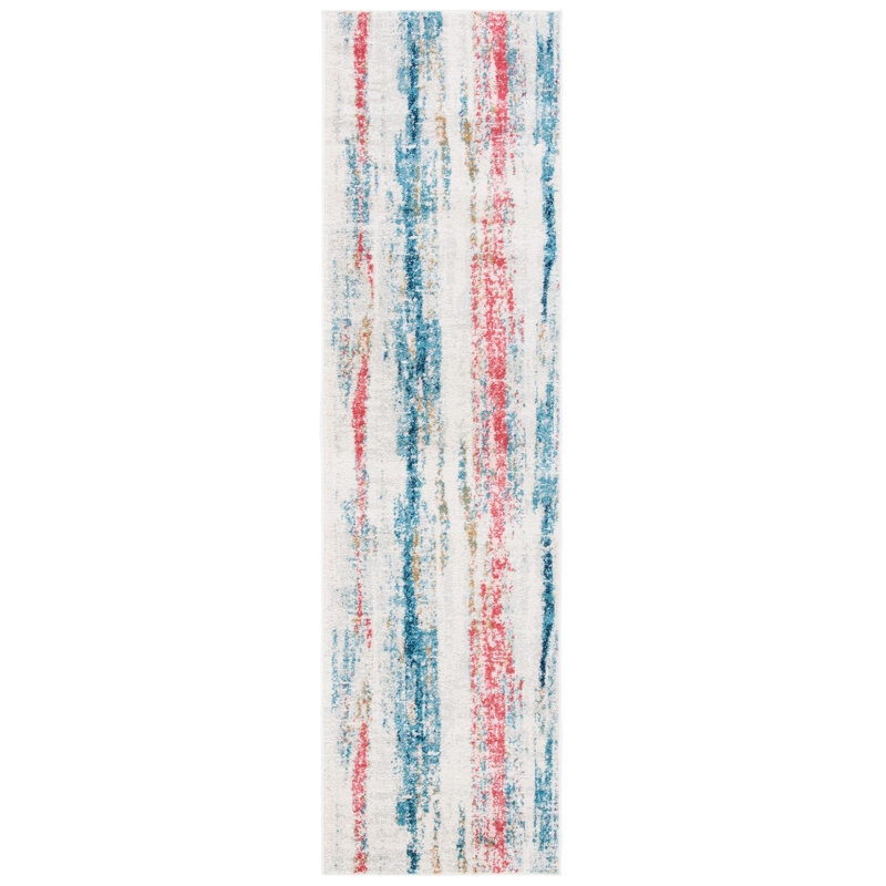 Asael Performance Abstract Rug, Runner 2'3" x 8'