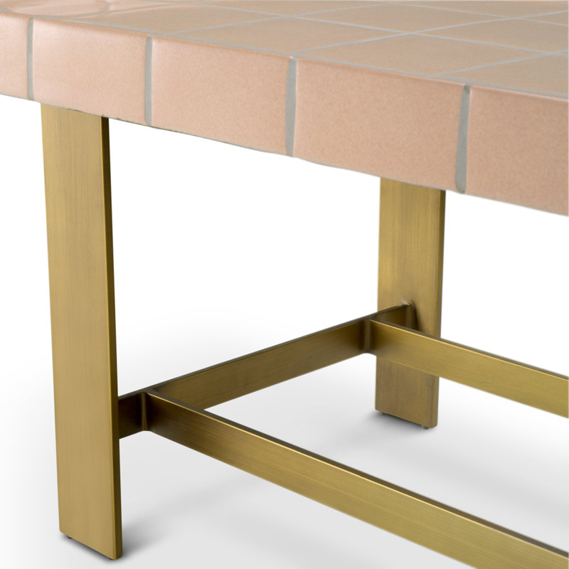 Coffee Table Adrian Antique Brass Finish