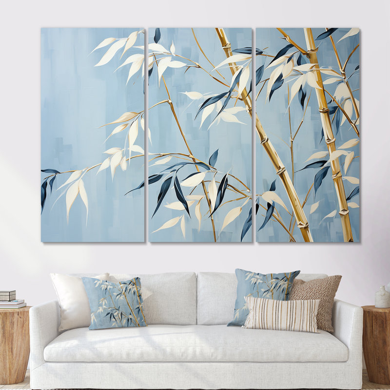 «Zen and Blue», art zen, Toile tendue, H 40 po x l 60 po x P 1 po