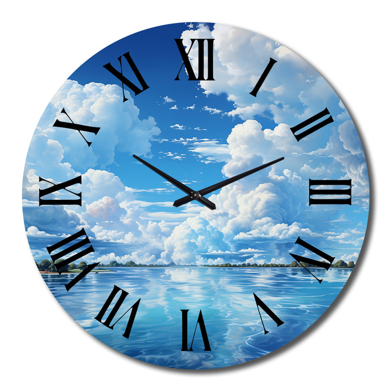 Horloge murale en métal Benjamin, Très grand