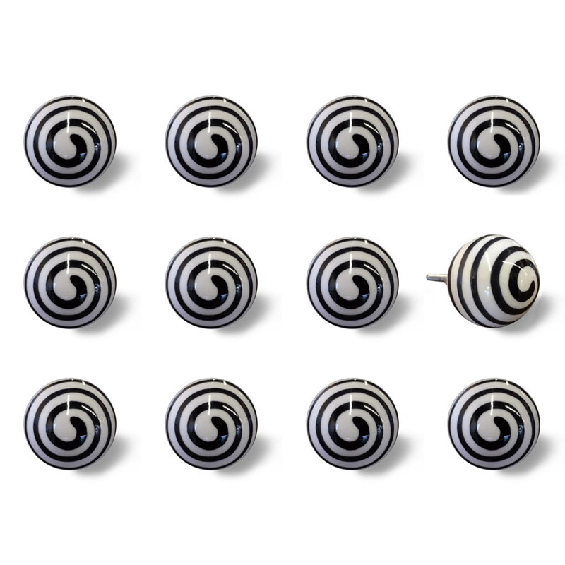 Hand Painted 1.5" Diameter Round Knob Multipack