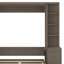 Grand lit escamotable avec bureau, tablettes et armoires ouvertes, lit escamotable pliable en bois avec poste de travail et tiroirs-121886218