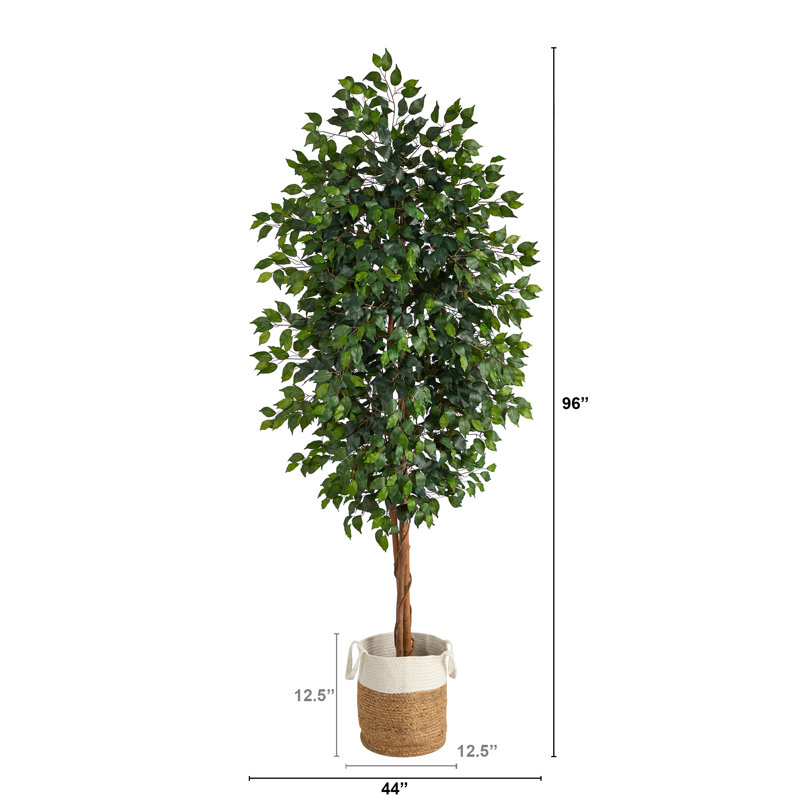 Ficus artificiel 72 po en pot, H 96 po x l 44 po