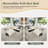 Sofa Bed, Sleeper Sofa With Storage Seat & Pull Out Bed , L Shape Sofa For Living Room, Linen-2042376176
