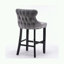 Ensemble de 2 tabourets de bar rembourrés en velours-562240950