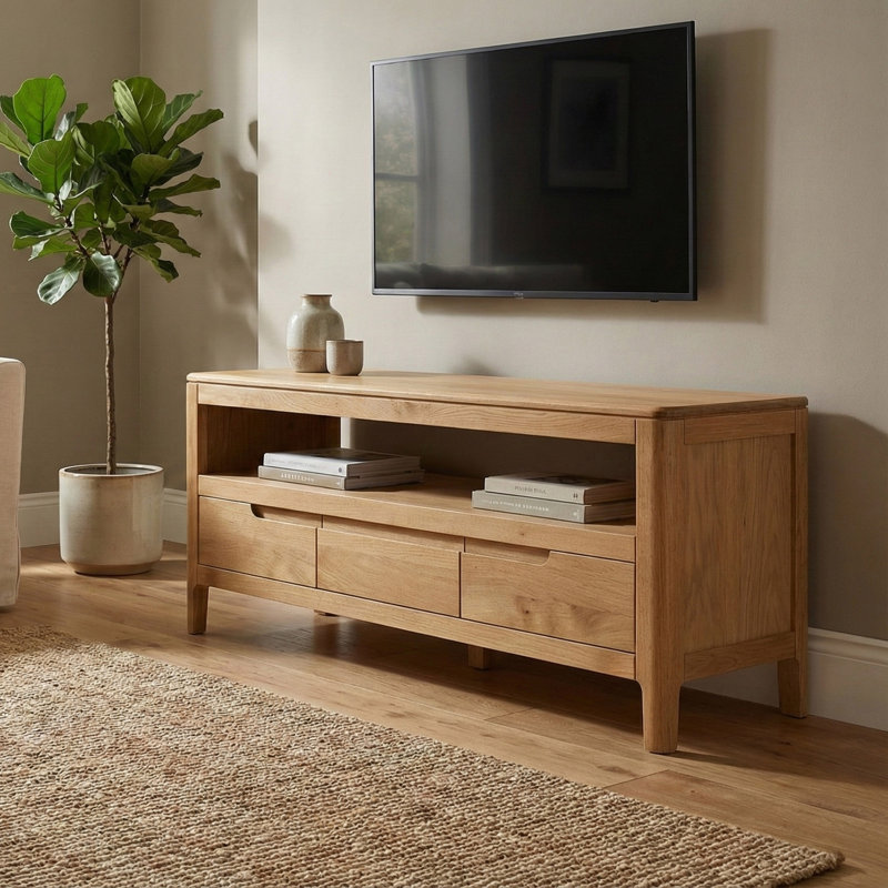 Remi TV Stand for TVs up to 43", Oak