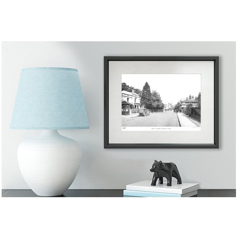 Diss, Mere Street 1925 by Francis Frith - Single Picture Frame Print, 28cm H x 36cm W x 2.3cm D