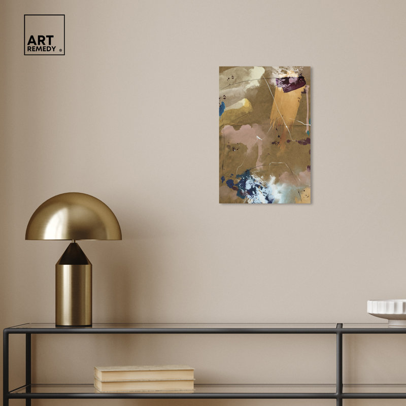 Elevated Sands Abstract Brown Canvas Wall Art, 10" x 15"