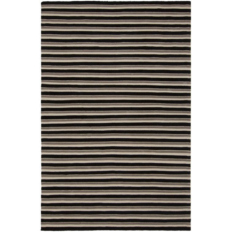 Tapis de zone rayée brun/brun clair Jessia