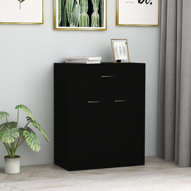 Abraar 60cm Sideboard, Black