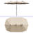 Temuge Large 13 FT x 6.5 FT Market Patio Umbrella