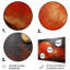 Black And Red Mars Planet - Space Planet Metal Wall Art-617615190