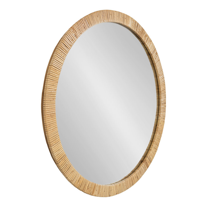 Cassilis Engineered Wood Flat Mirror, Natural Wood
