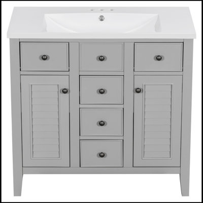 Ensemble de meuble-lavabo simple avec plateau 35,98 Samiha