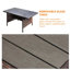 Ensemble de salle à manger 7 pièces, canapé modulaire d'extérieur avec repose-pieds et table de salle à manger-210348968