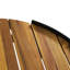 Tables de patio durables, table basse industrielle en bois d'acacia pour la maison