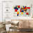 Avery Abstract Squares World Map-107844889