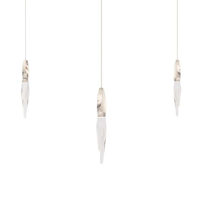 Kindjal 3 - Light LED Pendant, Polished Nickel