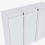 12" Bathroom Side Cabinet, 3-Soft Close Doors, Float Mounting Design, 12*3-343498126
