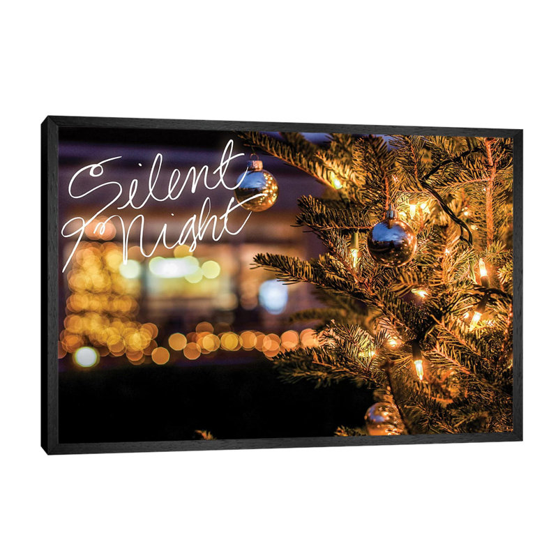 Silent Night by Bill Carson Photography - Floater Frame Print on Canvas, Black Framed