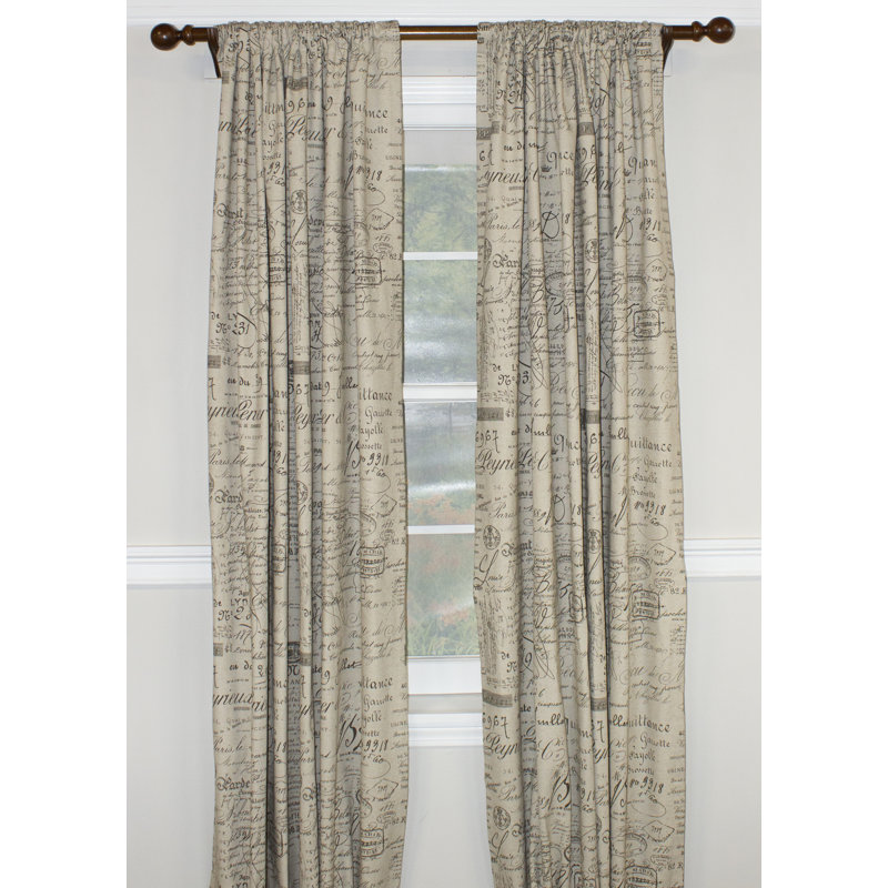 Docpanli Cotton Blend Room Darkening Curtain Pair, Linen, 50" W x 63" L