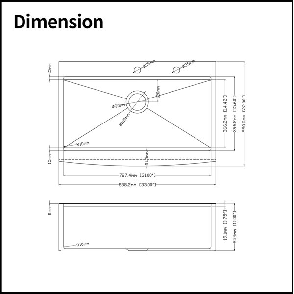 Dimensions du produit