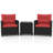 3 Pcs Patio Furniture Set With Tempered Glass Coffee Table Washable Cushions-1476673477